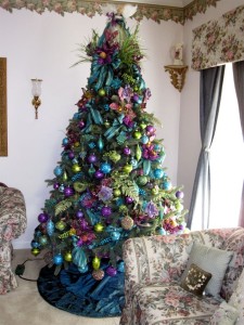 Farebný vianočný stromček